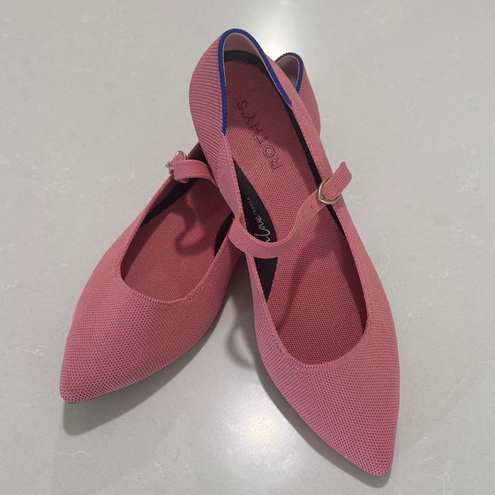 Rothy's Dusty Rose Mary Jane Flats
